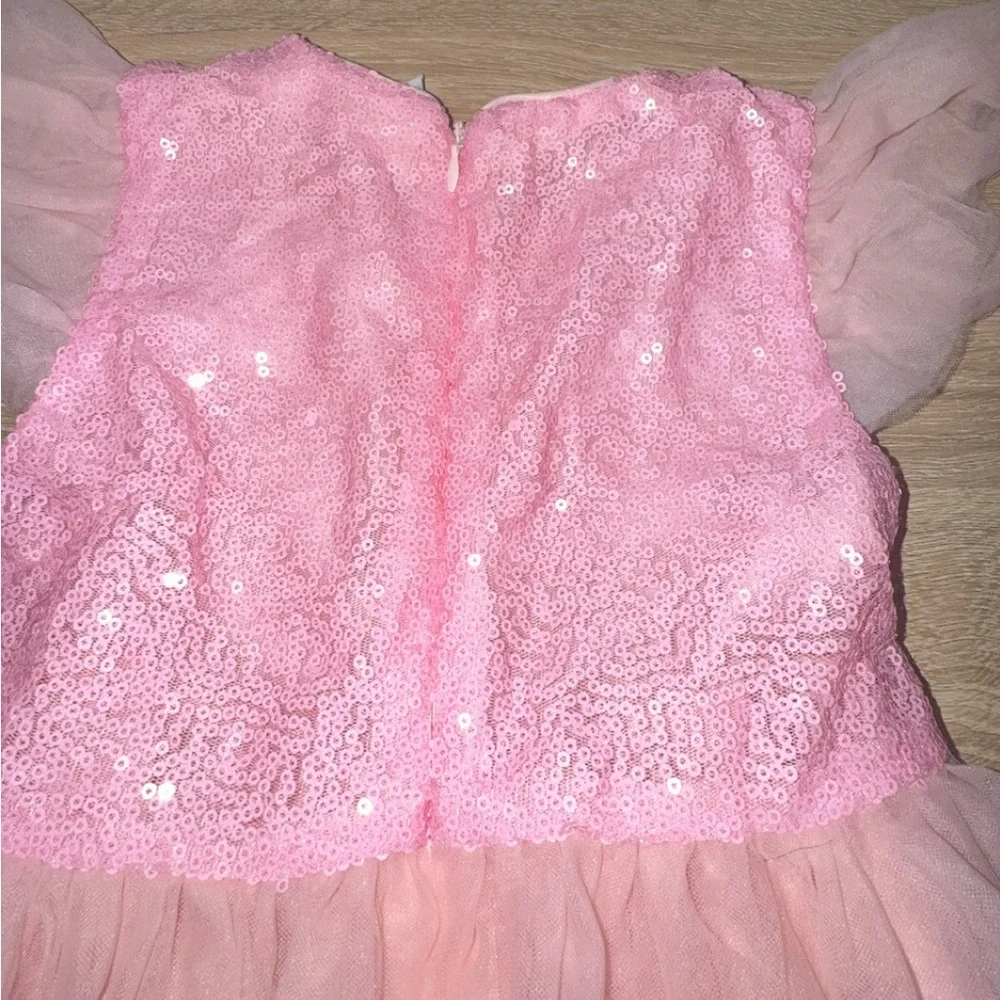 Mini Taylor Toddler Girl Fun Christmas Tree Party Pink Tulle Dress Size 2-3‎